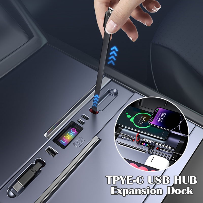 Usb C Power Adapter - محول سيارة متعدد المنافذ USB-C قابل