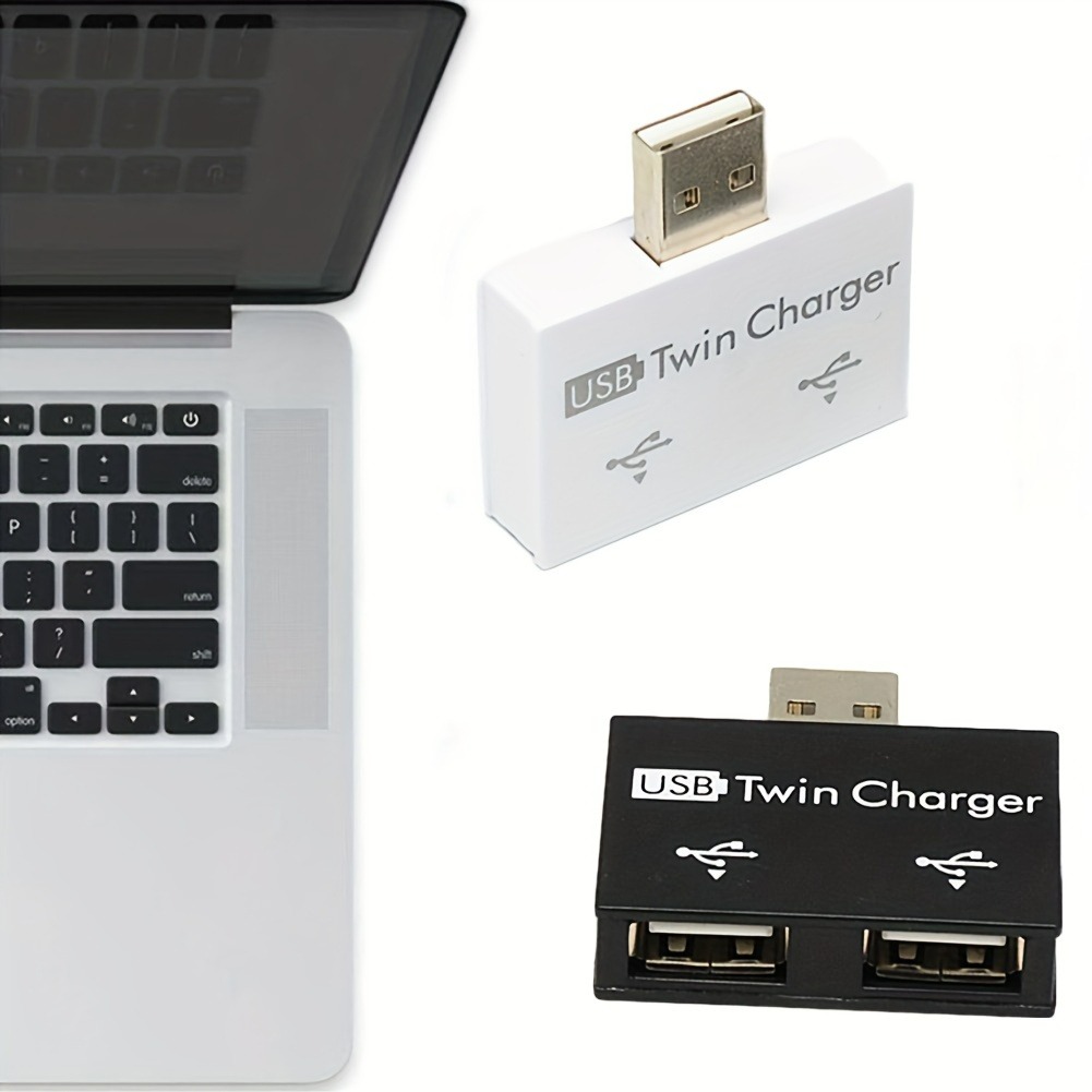 Laptop Accessories Macbook - USB2.0 الفاصل 1 ذكر إلى 2