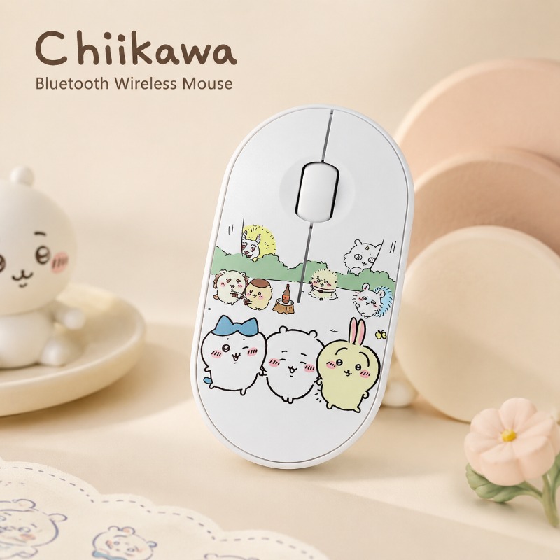 Laptop Editing Accessories - ماوس لاسلكي لطيف من نوع Chiikawa