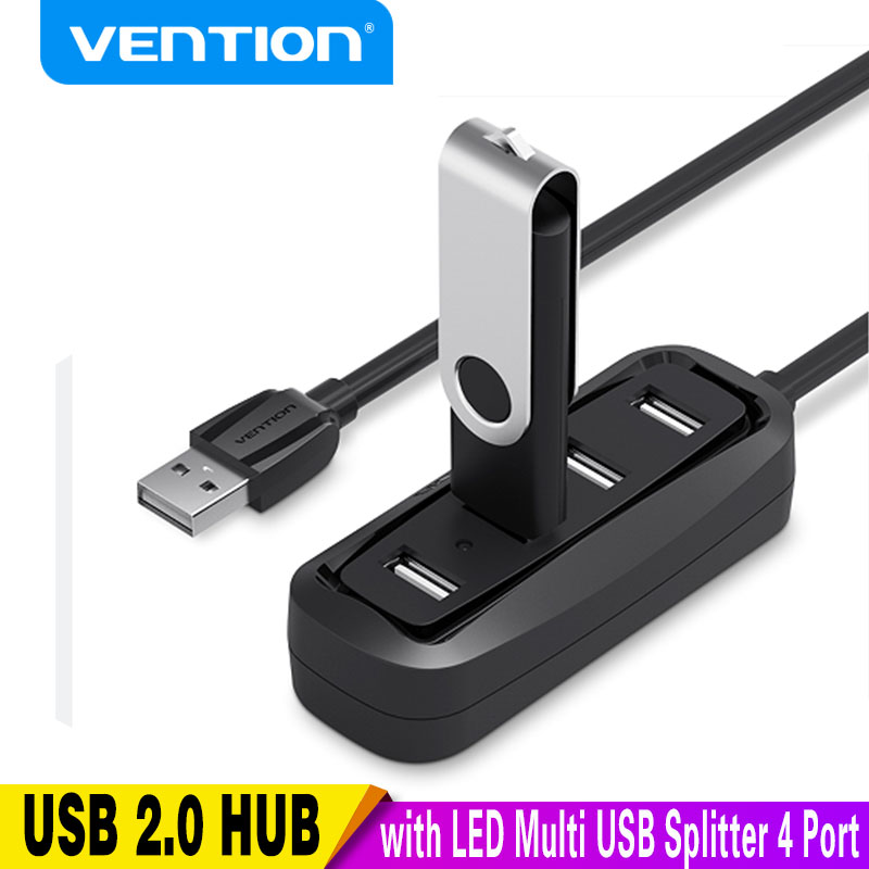 Laptop Accessories Macbook - Vention-محور USB مع جهاز تقسيم ليد