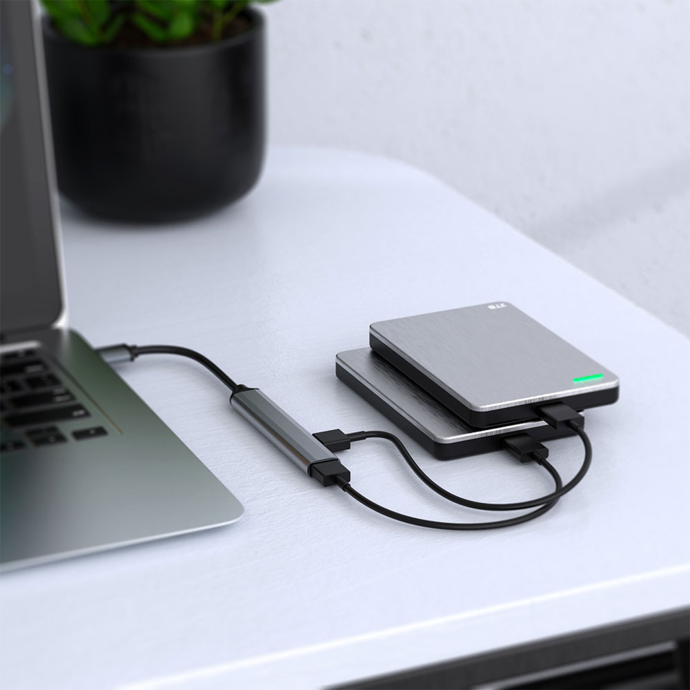 USB C HUB USB-A Hub الفاصل USB - مراجعة Laptop Accessories Macbook وسعره