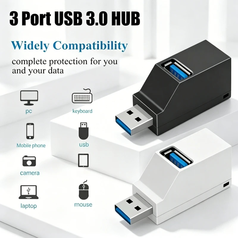 موزع USB 3.0 2.0 قابل للدوران  - مراجعة Laptop Accessories Macbook وسعره