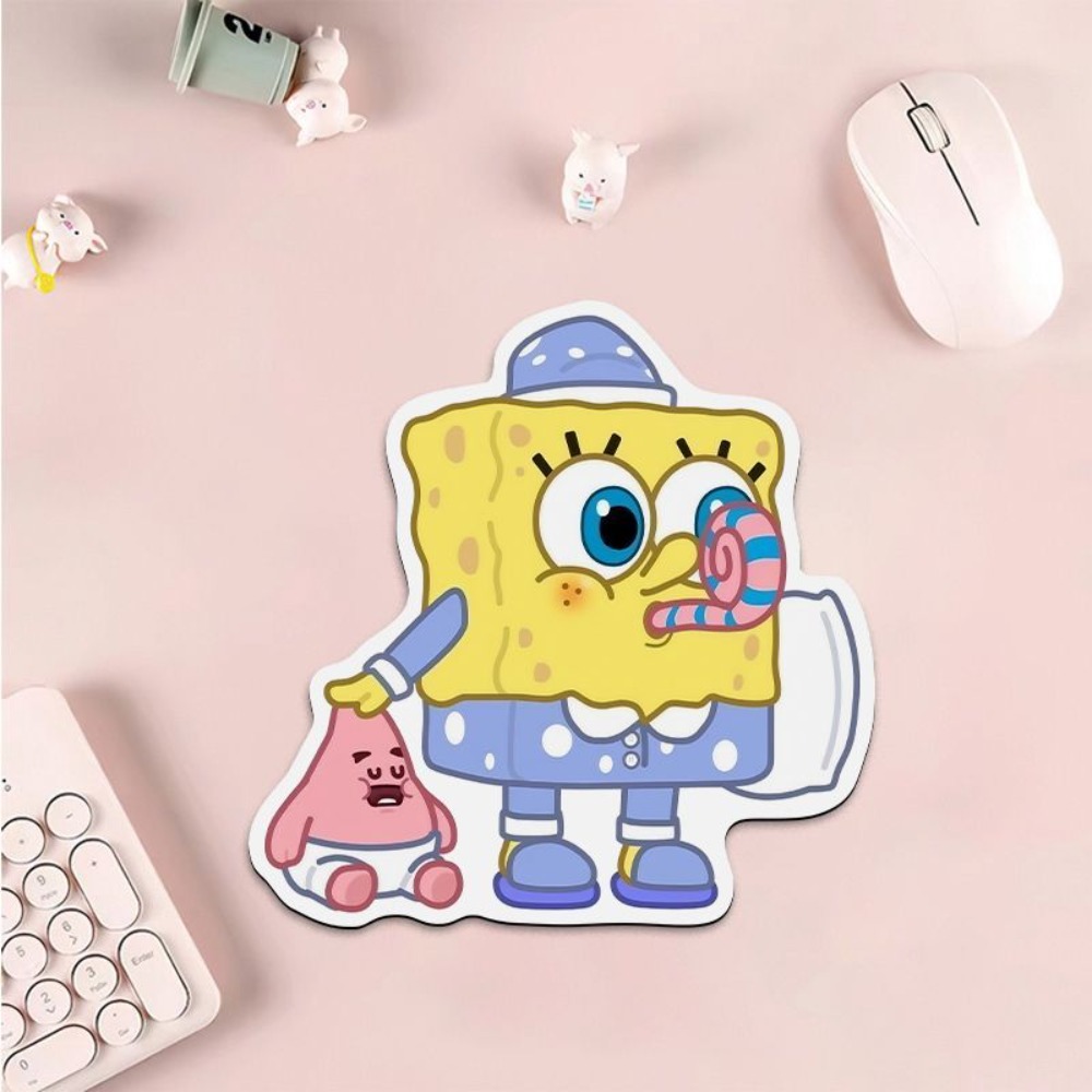 لوحة ماوس لطيفة على شكل سبونج  - مراجعة Laptop Editing Accessories وسعره