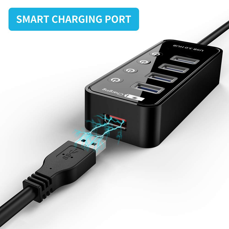 USB HUB 3.0 4 7 منفذ شاحن الها - مراجعة Laptop Accessories Macbook وسعره