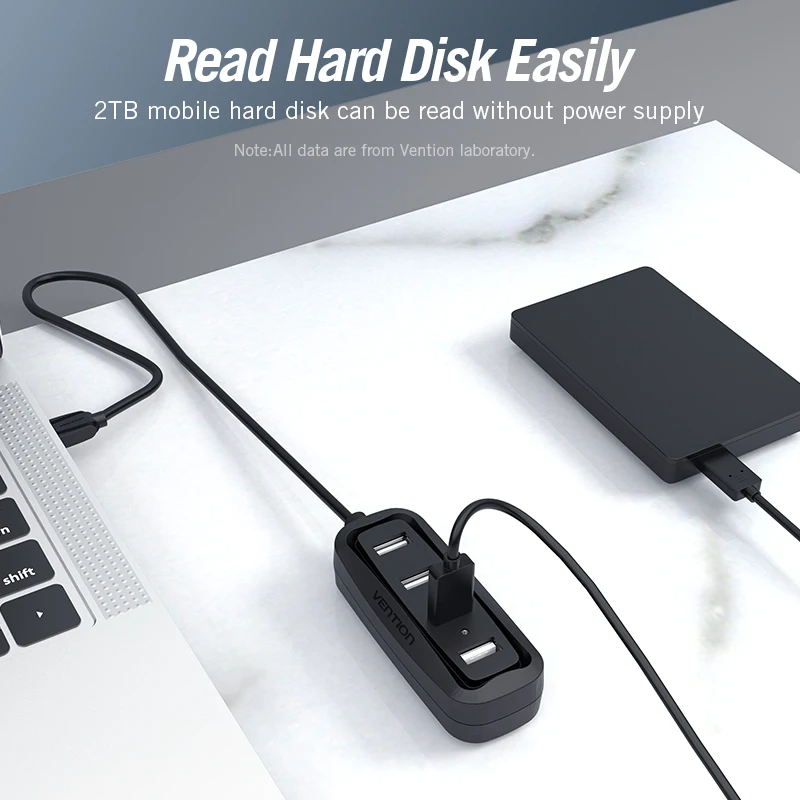 Vention-محور USB مع جهاز تقسيم - مراجعة Laptop Accessories Macbook وسعره