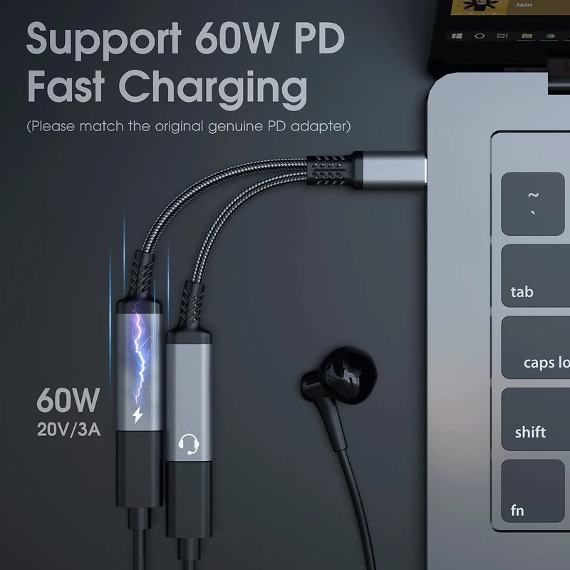 OTG 2 في 1 USB C الفاصل إلى نو - مراجعة Usb C Power Adapter وسعره
