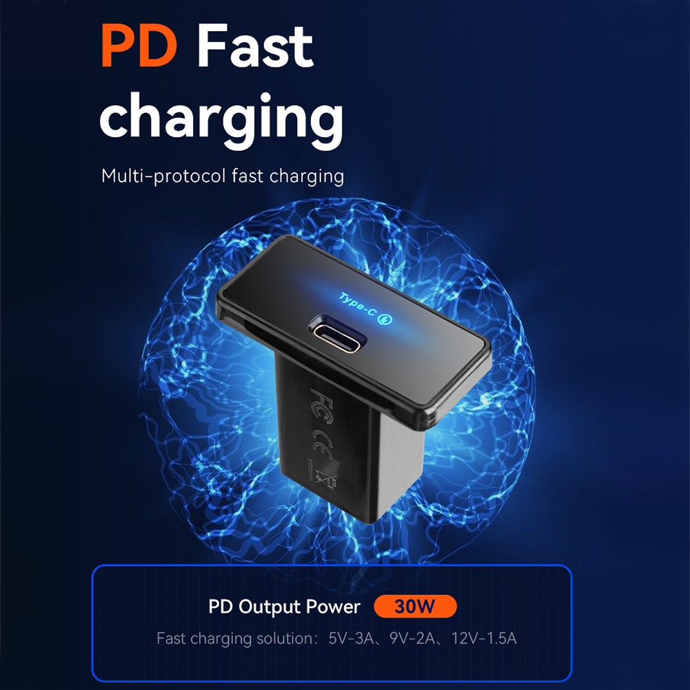 شاحن سيارة 18 واط/30 واط 12-24 - مراجعة Usb C Power Adapter وسعره