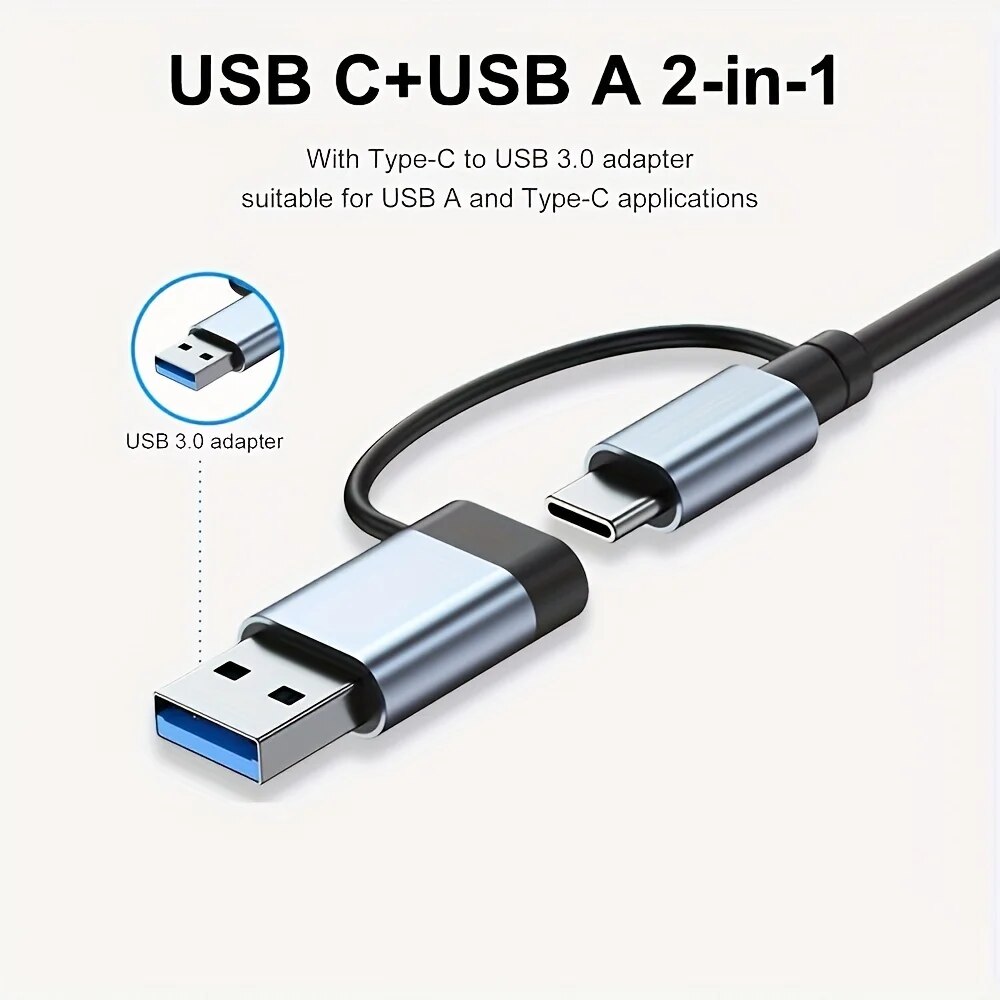 محول USB3.0 ثنائي الوظيفة بـ 7 - مراجعة Laptop Accessories Macbook وسعره