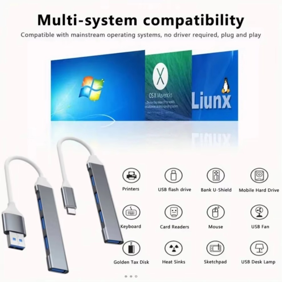 موزع USB 4 في 1، موزع USB-C بـ - مراجعة Laptop Accessories Macbook وسعره