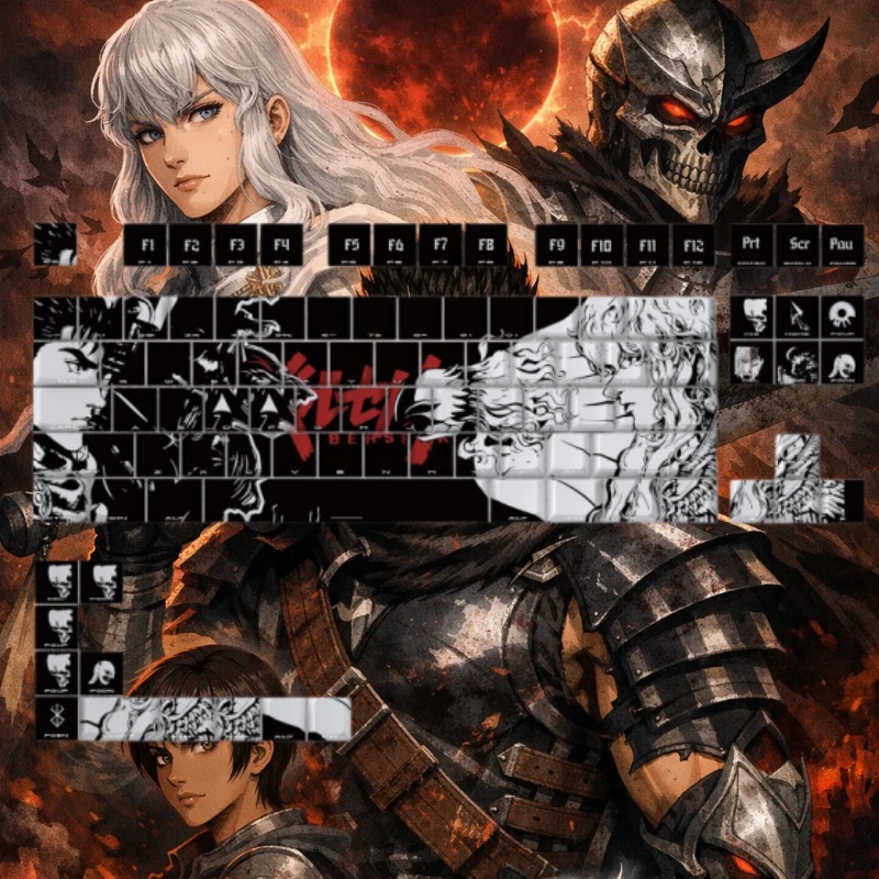 أغطية مفاتيح بتصميم BERSERK لل - مراجعة Laptop Accessories For Gift وسعره